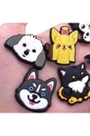 Ledli Yanıp Sönen Köpek Figürlü Terlik Süsü Üç Boyutlu/Işıklı 3d Charm