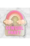 Ledli Yanıp Sönen Pembe Cowgirl Terlik Süsü Üç Boyutlu/Işıklı 3d Charm/jibbitz
