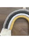 Makrome Gökkuşağı Çocuk Bebek Odası Duvar Süsü Kapı Süsü 63bs