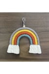 Makrome Gökkuşağı Çocuk Bebek Odası Duvar Süsü Kapı Süsü 63g