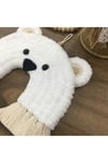 Makrome Gökkuşağı Hayvan Figürleri Ayıcık Çocuk Bebek Odası Duvar Süsü Kapı Süsü 36by