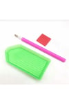 Painting Set (Tabak, Kalem ve Mum) - Elmaslı Goblen, Mozaik Tablo için Özel Alet, Aksesuar
