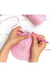 Pembe Çantalı Ergonomik Silikon Tığ Seti