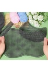 Plastik Çanta Kanvası, Cüzdan Kanvası, El Yapımı Çanta Handmade Çanta 42x16,5 siyah