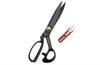 Profesyonel Siyah Terzi Makası+İplik Kesme Makası - 24 cm, 9inç Paslanmaz Çelik - Tailor Scissors – 9” Professional Fabric Shears