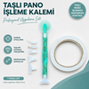Ruletli Taş İşleme Kalemi Seti 8 Farklı Değiştirilebilir Uçlu Taş İşleme Kalemi+Mum Hediyeli Diamond Painting Düzeltme Kalemi Değiştirilebilir Uçlu