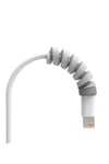 Şarj Kablo Koruyucu Usb Koruyucu Silikon Spiral 6'lı Paket