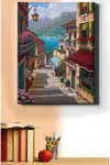Sayılarla Boyama Tuval Seti  Numaralı Boyalar Ve Fırçalar Tam Set 40X50 YCGJ37919