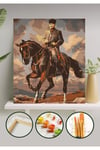 Sayılarla Boyama Tuval Seti Numaralı Boyalar Ve Fırçalar Tam Set 40X50 YCGJ37914 ATATÜRK 193∞