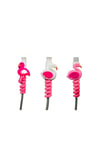 Silikon Süslü Spiral Kablo Koruyucu 3'lü Set 464956