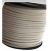 Süet Deri Şerit Ip, 3mm - Beyaz Rengi, Tesbih, Bileklik, Kolye Ipi (3 Metre)