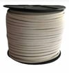 Süet Deri Şerit Ip, 3mm - Beyaz Rengi, Tesbih, Bileklik, Kolye Ipi (3 Metre)