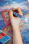 Taşlı Pano İşleme Kalemi Seti Diamond Painting Kalemi 6 Farklı Uçlu Taş Dizme Kalemi Taşıma Kutulu - Çift Taraflı Taş İşleme Kalemi