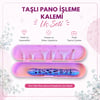 Taşlı Pano İşleme Kalemi Seti Diamond Painting Kalemi 6 Farklı Uçlu Taş Dizme Kalemi Taşıma Kutulu - Çift Taraflı Taş İşleme Kalemi