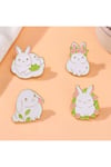 Tavşanlı kadın broş, çocuk broş, iğneli broş klipsli broş yaka broşu, çeket yaka iğnesi, mineli B107