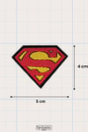 Ütü Ile Yapışan Dokuma Arma Patch, Super Man