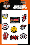 Ütü Ile Yapışan Dokuma Arma Seti Patch Yama Emoji, Danger Zone Modeli