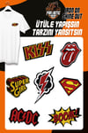 Ütü Ile Yapışan Dokuma Arma Seti Patch Yama Superman Modeli