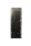 Ütüyle Yapışan Zincirli Taşlı Şerit, Yapışkanlı Taşlı Şerit Abiye Taşlı Şerit, 2 Mt 4cm Antrasit