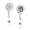 Yoyo Yaka Kartlığı 1 Adet Beyaz –  Retractable Badge Reel – Transparent, Metal Clip 1 Peace White
