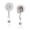 Yoyo Yaka Kartlığı 25 Adet Beyaz –  Retractable Badge Reel – Transparent, Metal Clip 25 Peaces White