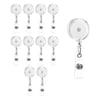 Yoyo Yaka Kartlığı 50 Adet Beyaz –  Retractable Badge Reel – Transparent, Metal Clip 50 Peaces White