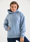 Kadın Kapşonlu Sweatshirt Mavi