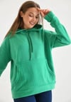 Kadın Kapşonlu Sweatshirt Yeşil