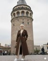 Kadın Şal Yaka Trençkot Kahverengi