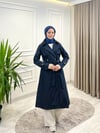 Kadın Şal Yaka Trençkot Lacivert