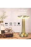 Dokunmatik Renk Değiştiren Şarjlı Mantar Masa Lambası Modern LED Dekoratif Gold Abajur