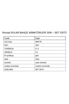 KBA776 SOLAR BAHÇE ARMATÜRLERİ 30W SET ÜSTÜ
