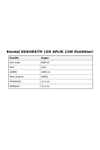 KDA713 DEKORATİF LED APLİK 12W 1080 Lümen ABS - KARE - Gün Işığı