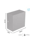 KDA715 YATAK BAŞI LED APLİK 10W 360 Lümen 2'Lİ USB'Lİ - Gün Işığı