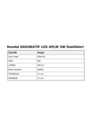 KDA735 DEKORATİF LED APLİK 5W 450 Lümen ABS - KARE -Gün Işığı