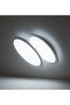 KDL 401 Slim LED Panel Spot Gömme 2'Adet 12W 1020 Lümen -4000K - Doğal Beyaz