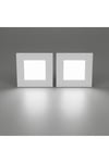 KDL413 Slim Kare LED Panel 2'li Spot Gömme 15W 1200 Lümen - 4000K - Doğal Beyaz