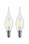 KES498 – LED Flamanlı Buji Ampul 4W (2700K | E14 | 2’li Paket)