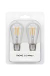 KES505 – LED Flamanlı ST64 Ampul 6W (2700K | 2’li Paket)