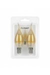 KES600 – LED Flamanlı Buji Ampul 4W (2700K | E14 | 2’li Paket)