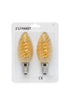 KES610 – LED Flamanlı Buji Ampul 4W (2700K | E14 | 2’li Paket)
