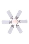 Vanti KCF278 60W 30 inç Ahşap Beyaz 6 Kanatlı Lambalı Avizeli İpli Tavan Vantilatörü