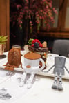 Kahve Köşesi 3’lü Biblo Set - Kahve Çekirdeği - Moka Pot - Kupa Bardak