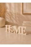 HOME Dekoratif Masa Üstü Yazı Biblo - Modern Minimalist Ev Dekoru 1 Adet