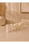 HOME Dekoratif Masa Üstü Yazı Biblo - Modern Minimalist Ev Dekoru 1 Adet
