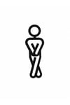 Kapı Tabelası – Erkek Kadın Tuvalet İşareti | Minimalist Kapı Süsü
