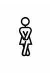 Kapı Tabelası – Erkek Kadın Tuvalet İşareti | Minimalist Kapı Süsü
