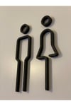 WC Kapı Tabelası – Erkek Kadın Tuvalet İşareti | Minimalist Kapı Süsü