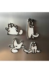 Şirin kedi magnet seti/Mıknatıslı 10 lu set