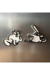 Şirin kedi magnet seti/Mıknatıslı 10 lu set